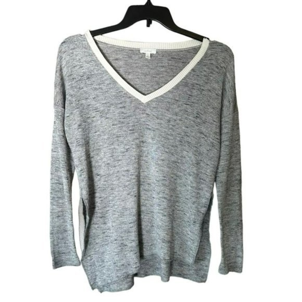 Aritzia Wilfred Heathered‎ Gray Sherbrooke Light Oversized Sweater Womens XXS
